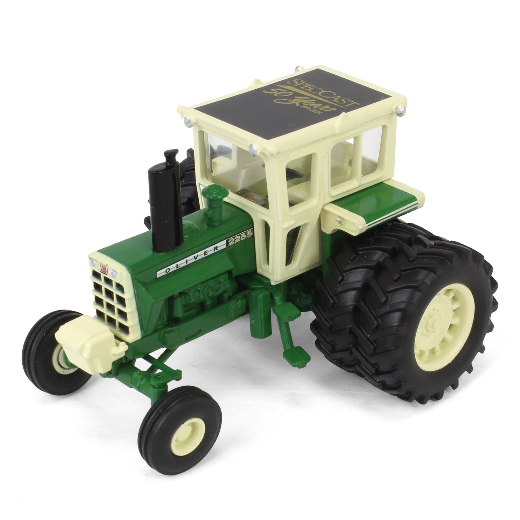 spec cast Oliver 2255 Tractor with Duals & Cab, 1/64 Scale Model by 50th Anniversary Edition