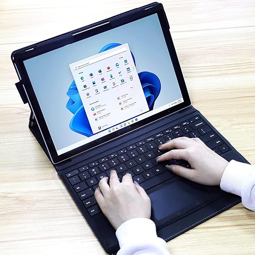 Vista 44 de CoBak Funda para Microsoft Surface Pro 12" (2025), Premium Business Cover con soporte multiángulo, soporte para lápiz capacitivo integrado, soporte