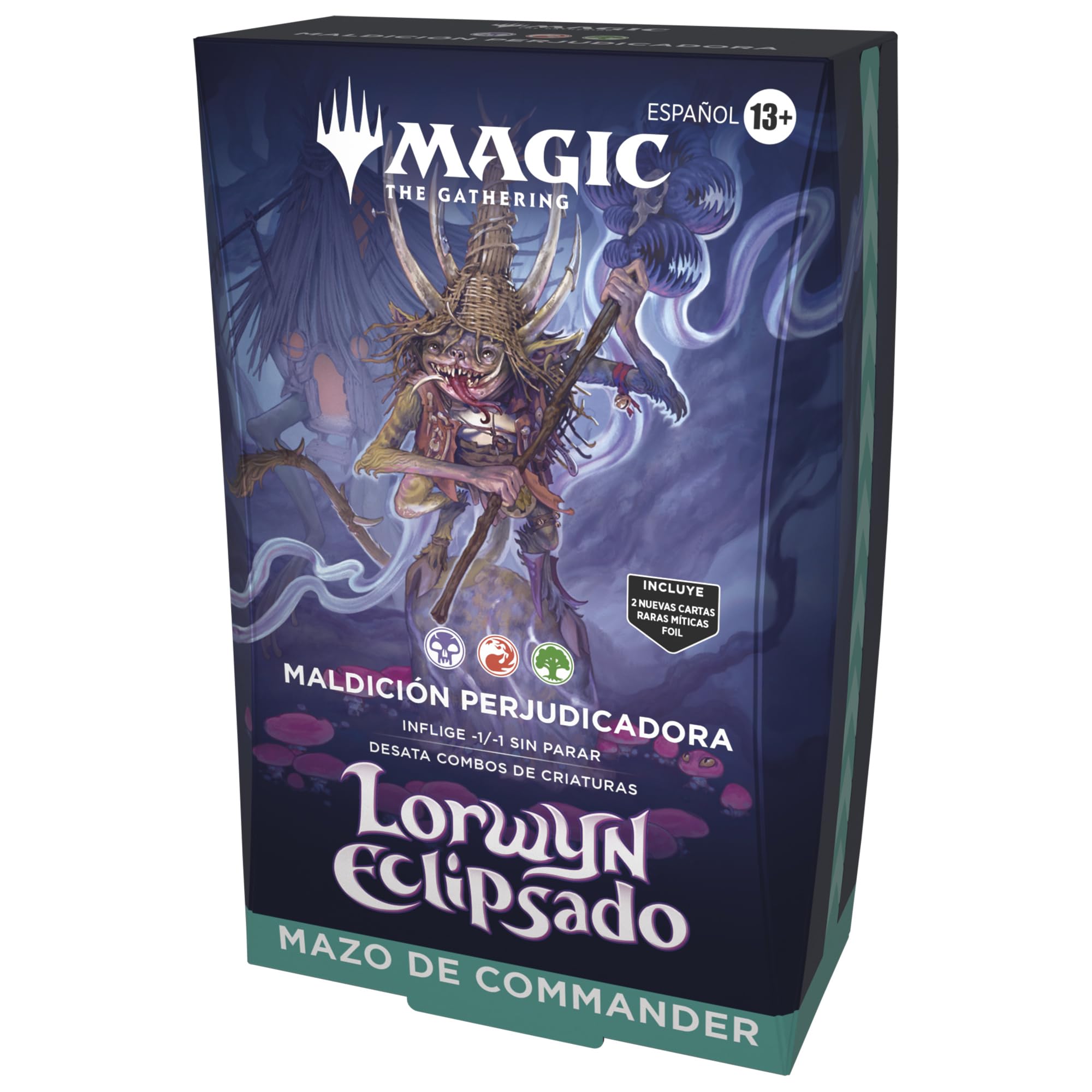 Magic: The Gathering Lorwyn eclipsado - Mazo de Commander | Maldición Perjudicadora (Versión en Español)