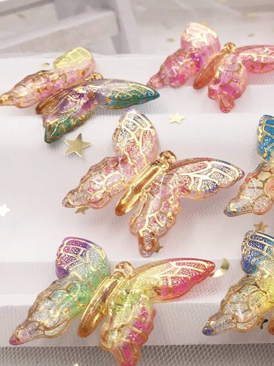 3 Pcs Butterfly Hairclips, Stylish Hair Accessories