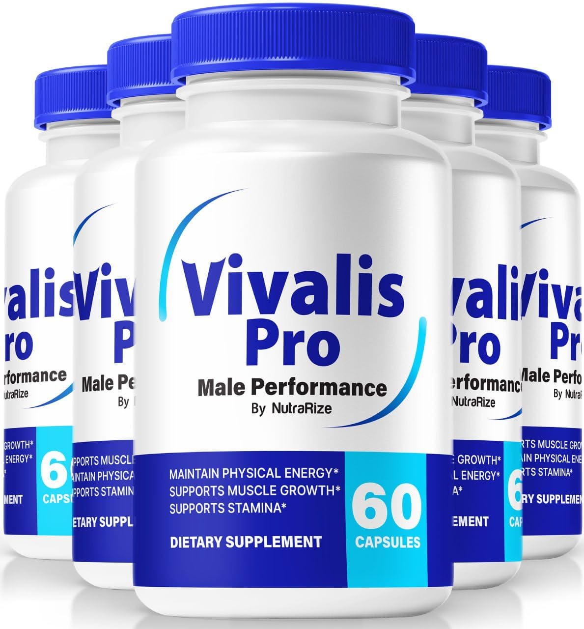 (5 Pack) Vivalis Pro Pills - Premium Male Formula for Fast Acting Energy, Endurance, and Performance, Vivalis Pro Capsules for an Active & Balanced Lifestyle, Official Viva Lis Pro (300 Capsules)