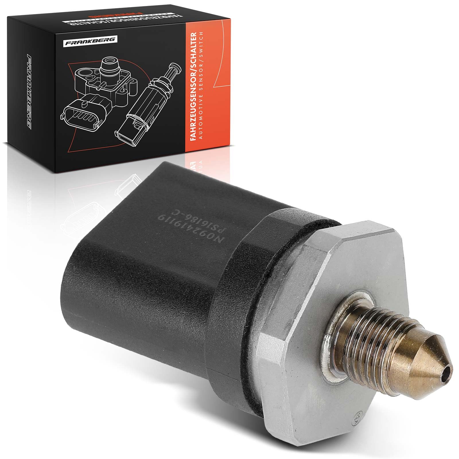 Frankberg Capteur de pression de carburant, capteur de pression à 3 | broches 06J906051C; Compatible avec: Golf IV Variant 1J5, Altea XL 5P5 5P8, A8 4E2 4E8, T.o.u.r.a.n 1T1 1T2, CC 358