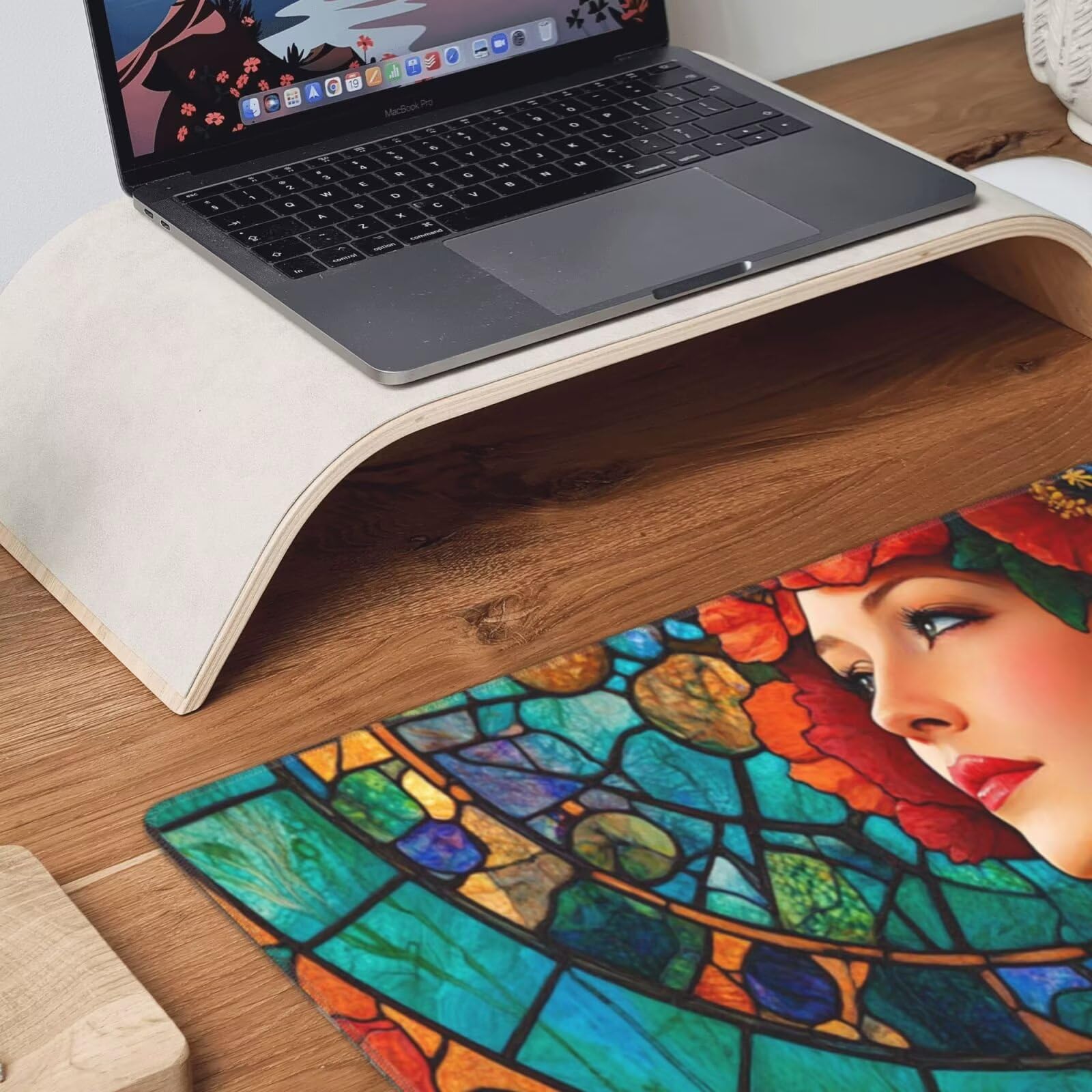 Podkładka pod mysz z kwiatem 1200x600x3mm XXL z antypoślizgową gumową podstawą, akcesoria do gier uroda, prezenty komputerowe dla graczy, podkładka pod mysz do gier poprawia dokładność i szybkość