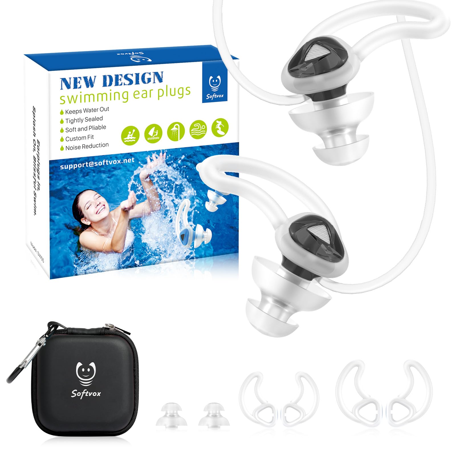 softvox Swim and Surf Ear Plugs