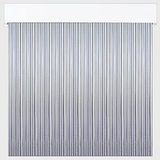 Cortinas Exterior de Cinta para Puertas | Plástico PVC y Barra Aluminio tamaños | PERTONI TENDE (Transparente, Ancho 90cm x 230cm Alto)