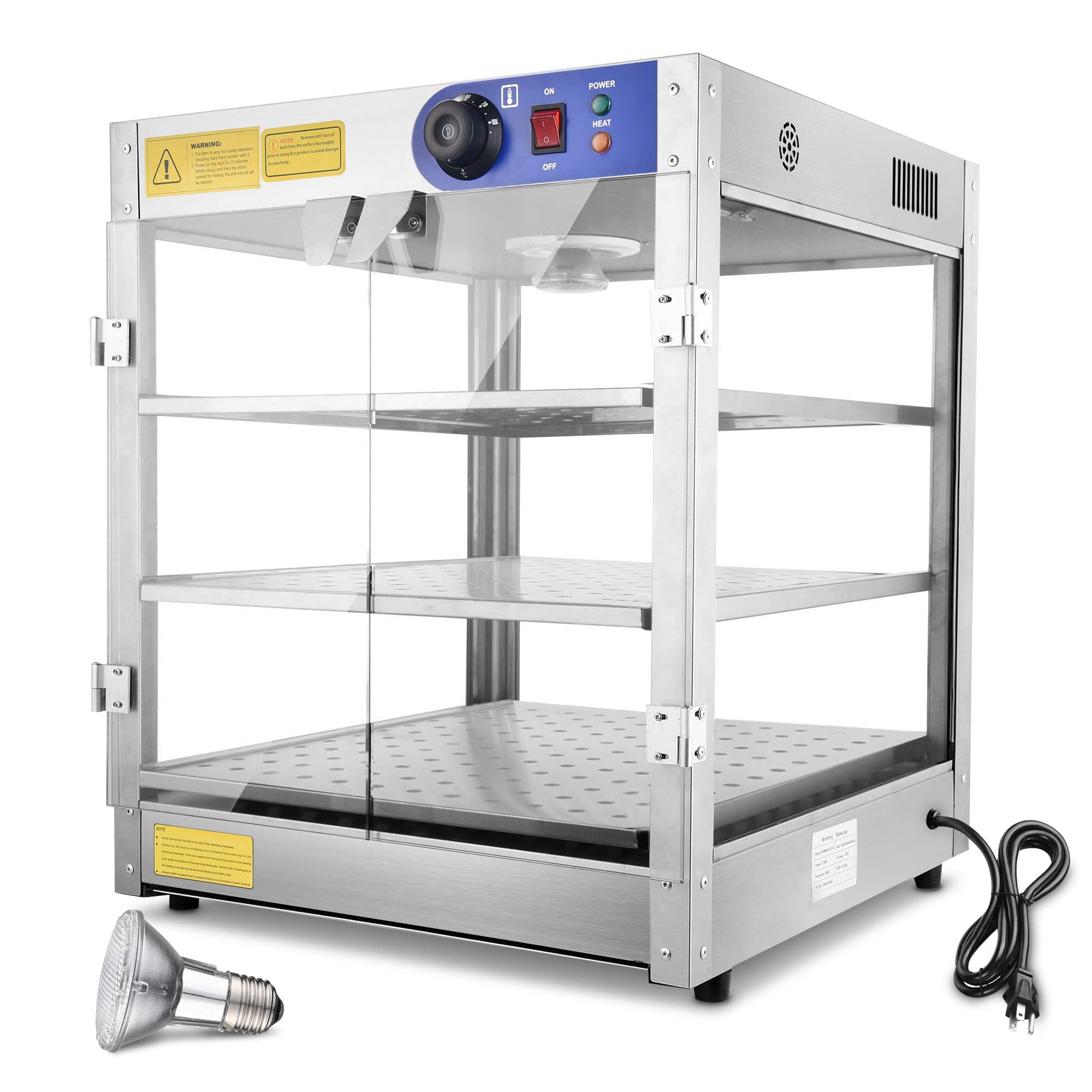 Buy WeChef 750W 20x20x24&amp;quot; Commercial Food Warmer 3-Tier Electric ...