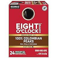 Vista 9 de Eight O'Clock Coffee Colombian Peaks Cápsulas de café Keurig K-Cup para una taza.