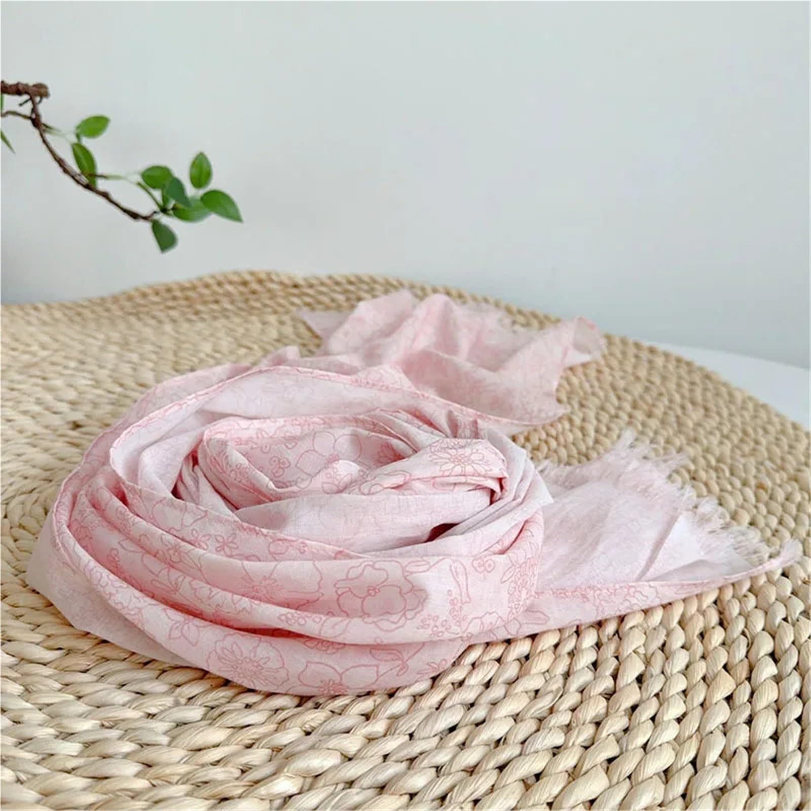 Foulard estivo Sciarpa da donna con protezione for il collo leggera, fresca ed elegante, stampata in cotone primaverile estivo