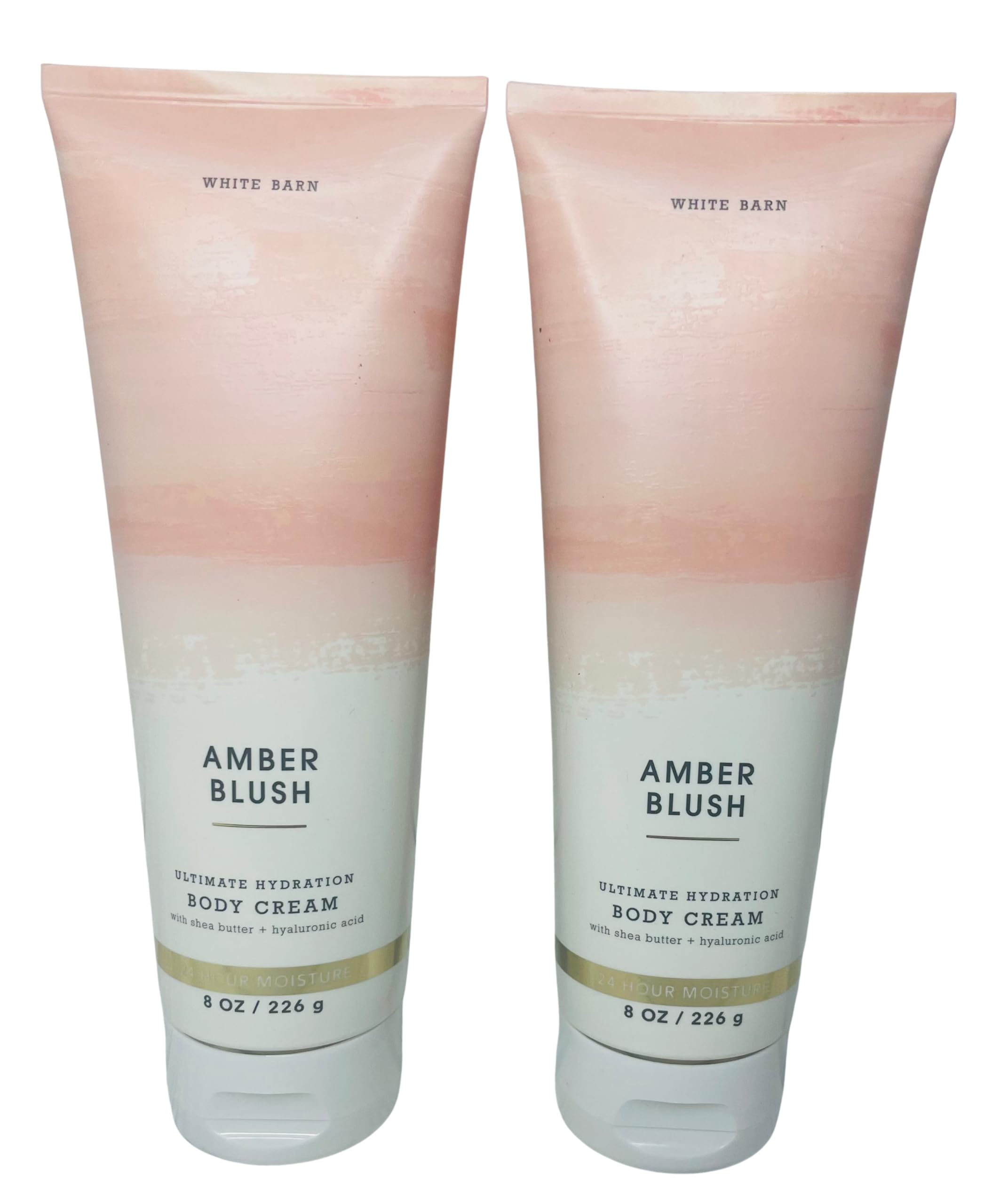 Bath & Body Works Amber Blush Ultimate Hydration Body Cream 8 Ounces Pack of 2