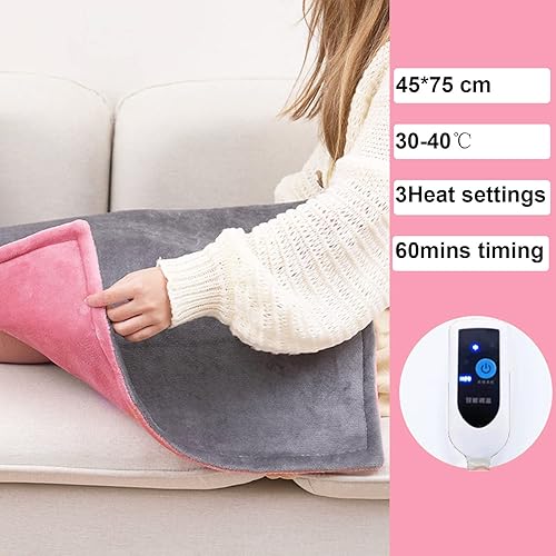 Miniatura 2 de GUSOP Manta térmica de calentamiento rápido y lavable a máquina de cuerpo completo de franela suave para cama sofá hogar oficina