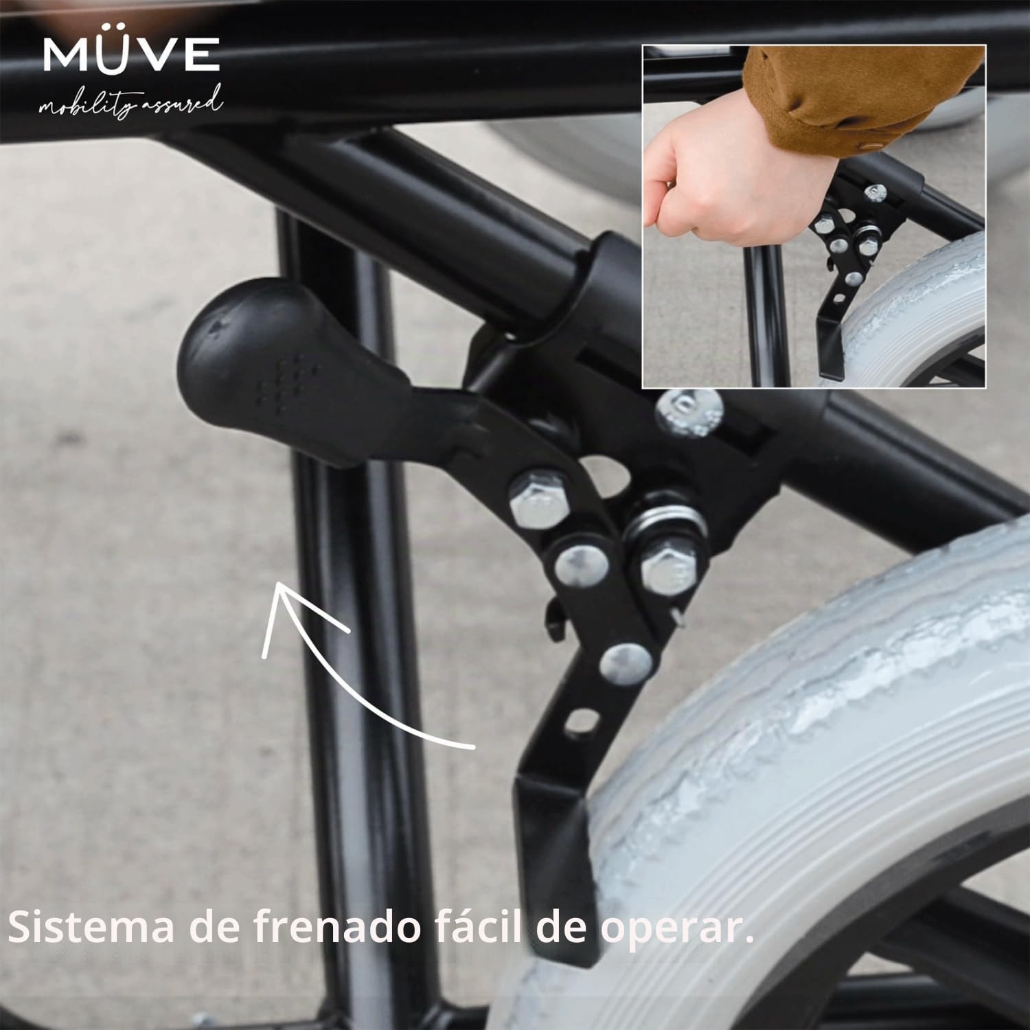 Reliance Medical Silla de Ruedas Muve Transit 18 pulgadas, Silla de Ruedas plegable, Sillas de Ruedas para Adultos Óptimo para Meter en el Maletero