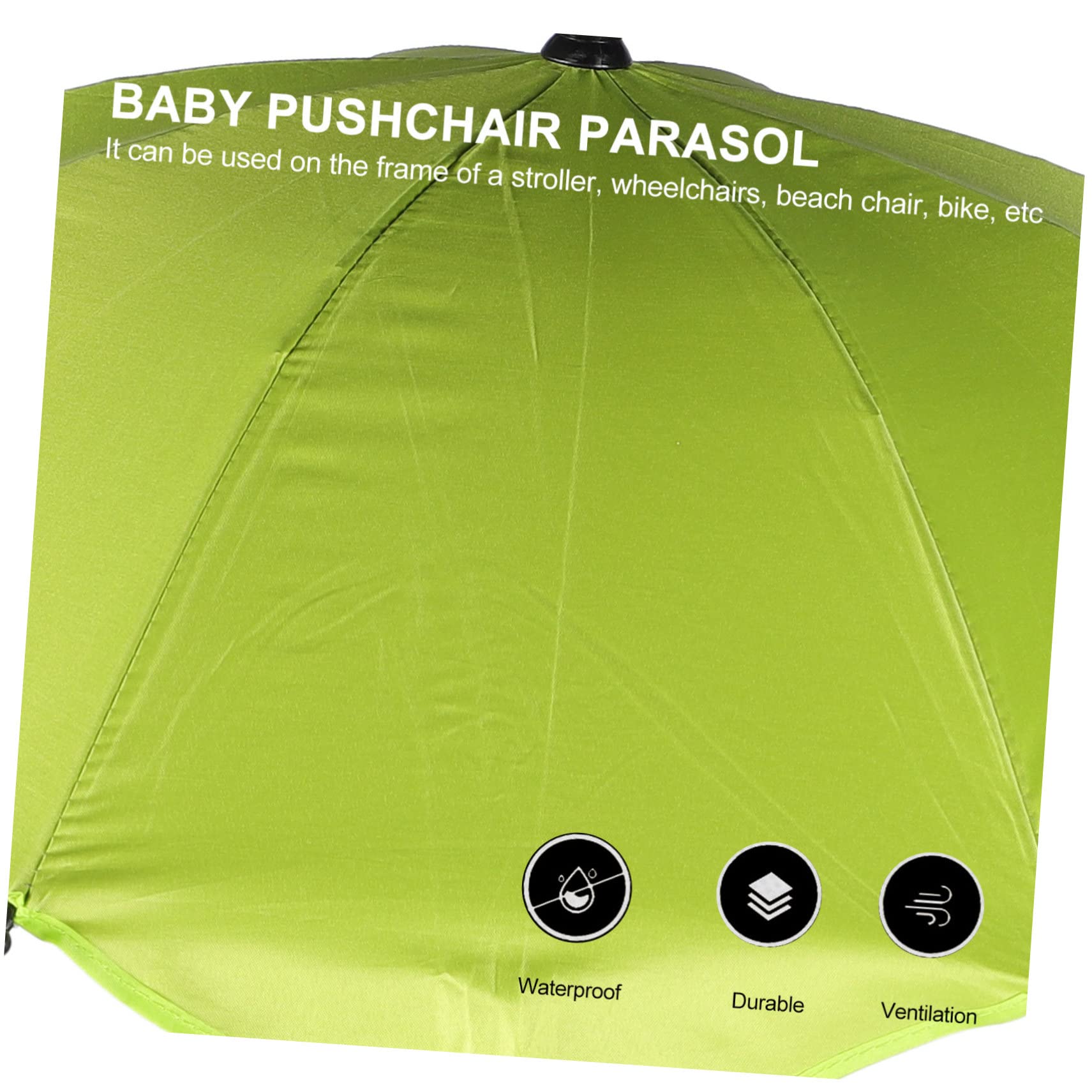 2stücke Stroller Umbrella Mit Uv-schutz Abnehmbare Sonnenschutzschirm Für Kinderwagen Verstellbare Halterung Und Passend Für Modelle
