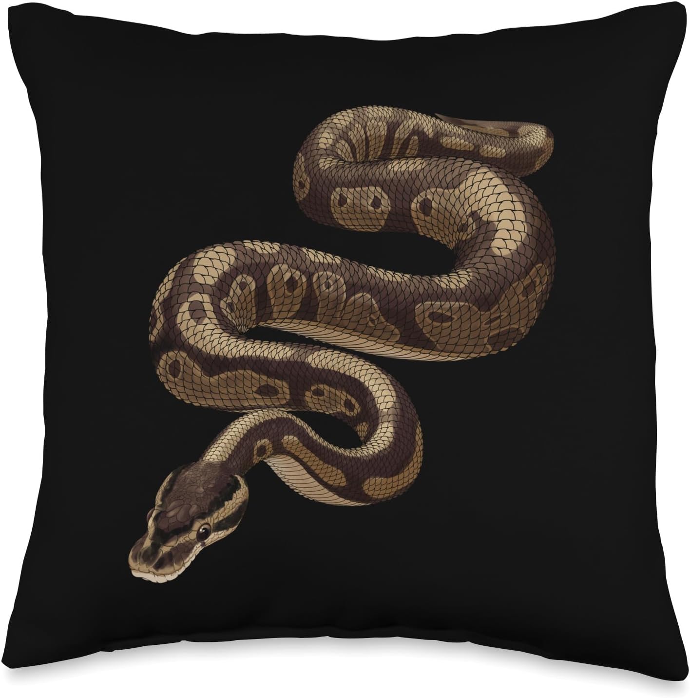 Snake Ball Python Throw Pillow