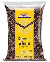 Vista 1 de Rani Clavos Enteros (Laung) 3.5oz (100g) Excelentes para Comida, Té, Bolitas de Pomada y Arreglos Florales, Seleccionados a Mano, Especia Todos