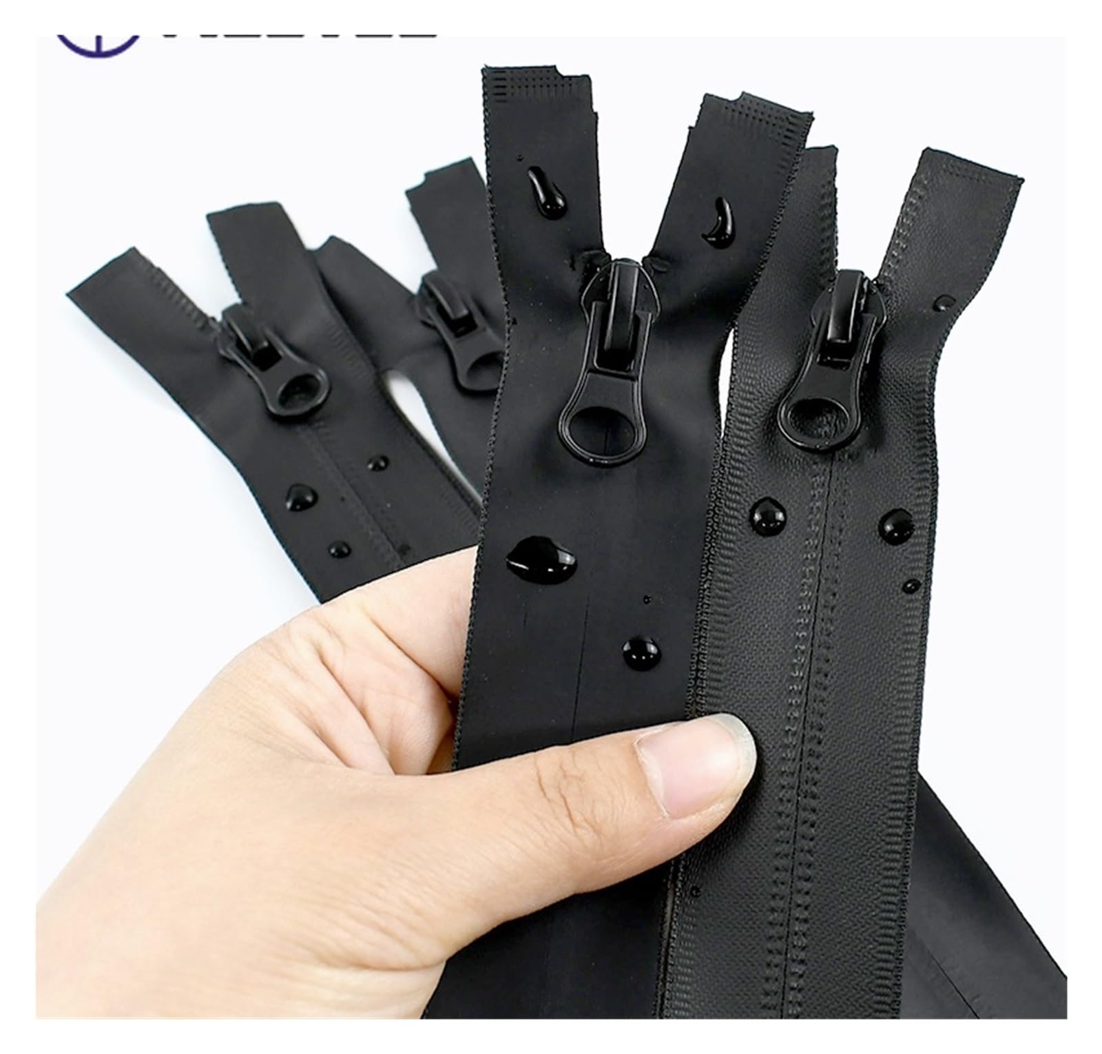 Cerniere Lampo 2/5 Pezzi 5# 60-100 Cm Cerniere Impermeabili For Cucire Cerniera Invisibile Cursore Aperta Giacca Borsa Fai Da Te(Black-Double,80cm,No5-5Pcs)