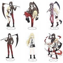 Set of 6 Anime Angels of Death Standing Figure Acrylic Figurines Statues Standee Ornaments