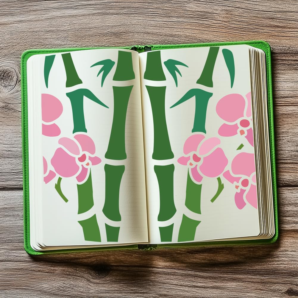 NBEADS Pochoir De Peinture Crâne Et Fleur, Pochoirs D'Art Et