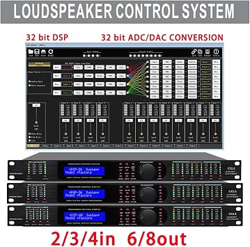 CX4.8 Complete Loudspeaker Management System 4IN 8OUT Digital Processor Professional Driver Rack Pro Audio Processor(CX2.6)