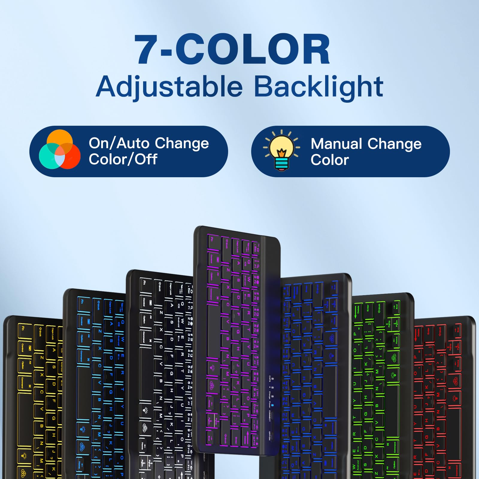 Cousper for iPad mini 7 Keyboard Case A17 Pro 2024/iPad Mini 6