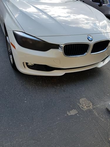 Rollo de vinilo tintado Vvivid para faros traseros de 16 pulgadas x 48 pulgadas, incluye espátula amarilla y 2 calcomanías de fieltro negro, Negro