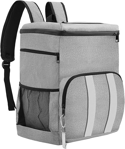 HAMOPY Mochila térmica térmica de 40 latas, mochila de almuerzo para hombres y mujeres, mochila ligera a prueba de fugas con compartimento