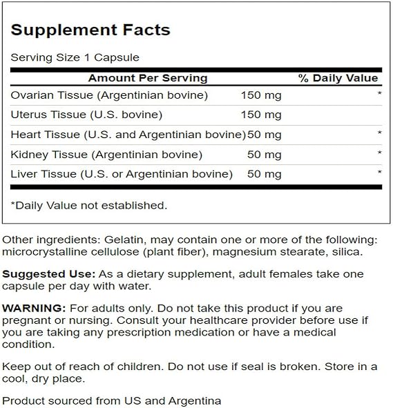 Swanson Multi-GLANDULAR for Women 60 Cap