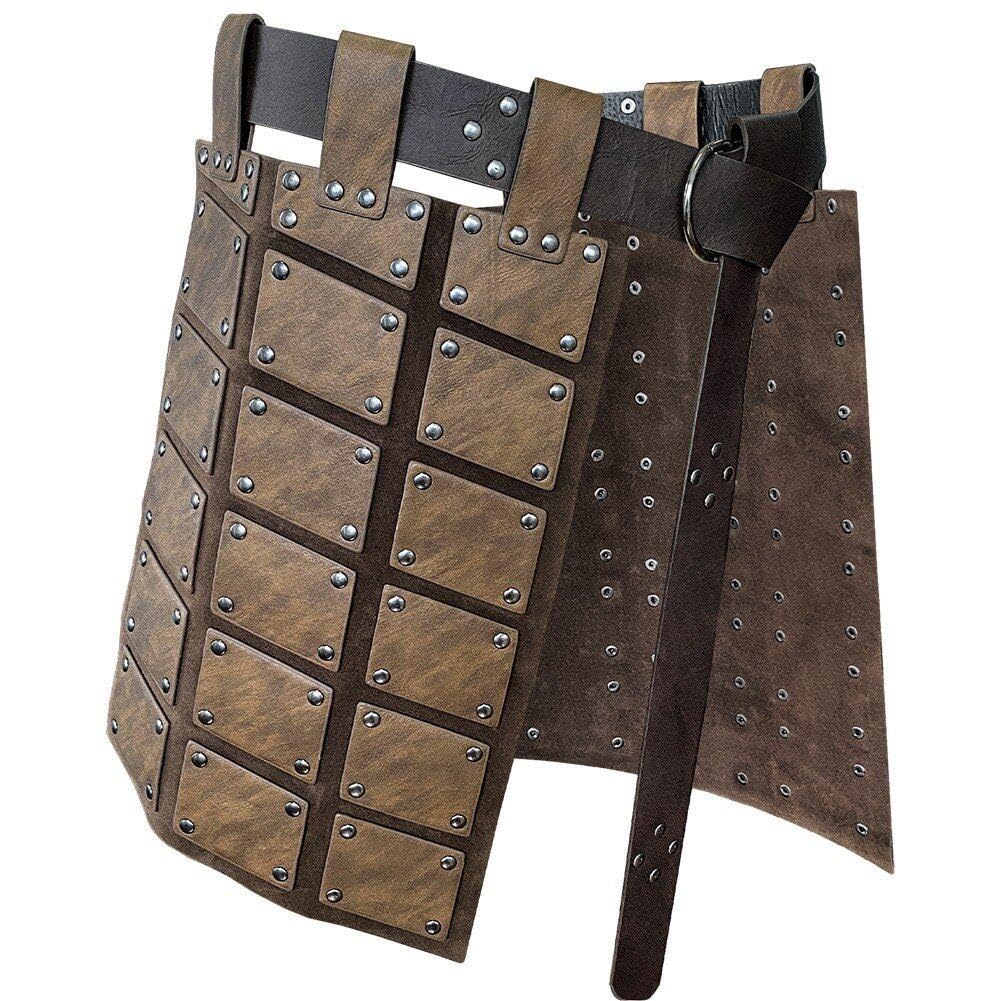 Cinturón medieval para muslo protector de cintura retro de doble correa de hombre