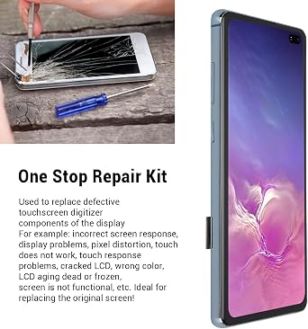 Generic S10 Plus用電話スクリーン交換用鮮やかな6.4インチディスプレイ、マルチメディア愛好家向けのインストールツール付属
