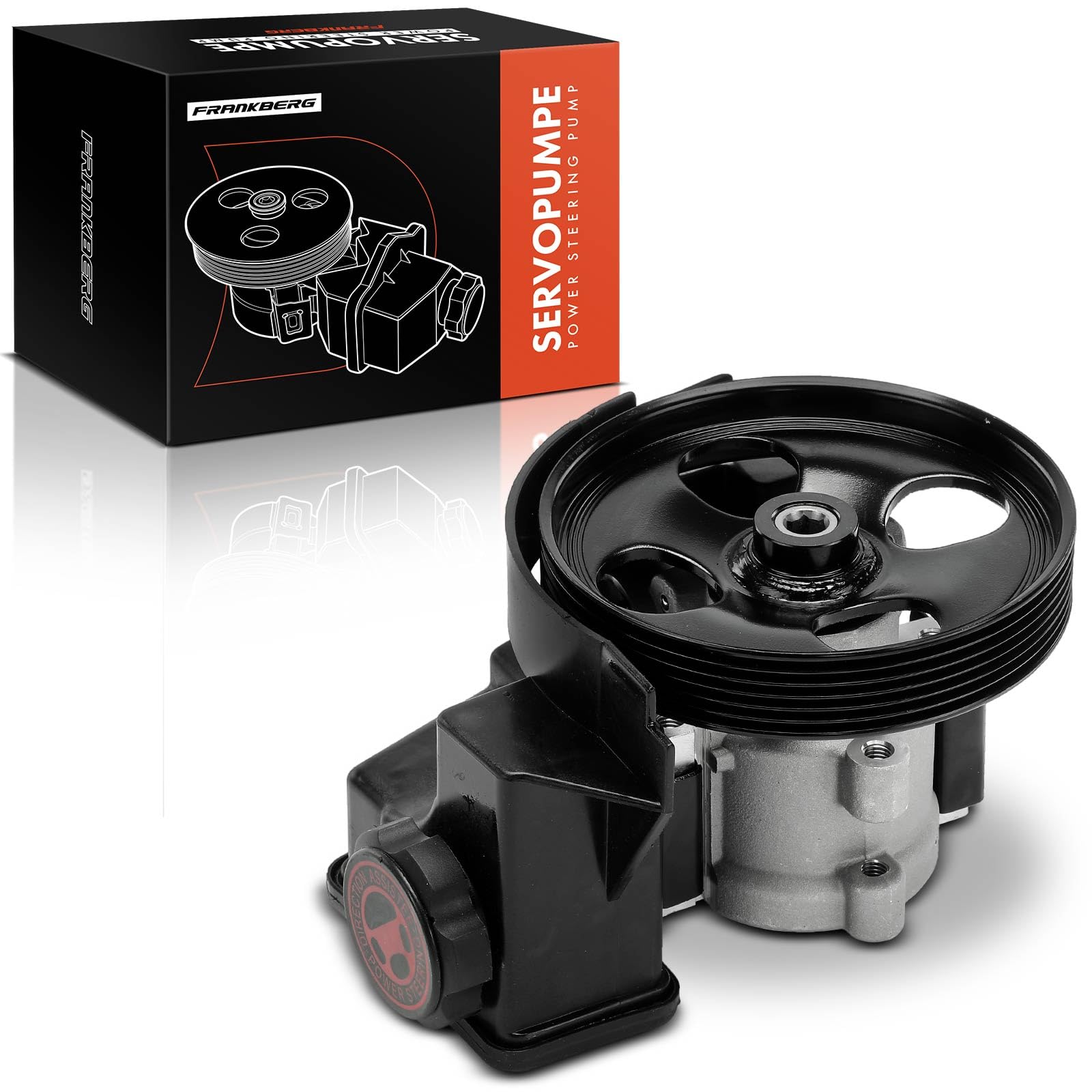 Frankberg 1x Pompe de Direction assistée Compatible avec 206 CC 2D 1.6L 2.0L 2000-2007 206 Hatchback 2A/C 1.1L-2.0L 1998-2009 206 Berline 1.4L 1.6L 2007-2008 Remplacer# 4007Z4