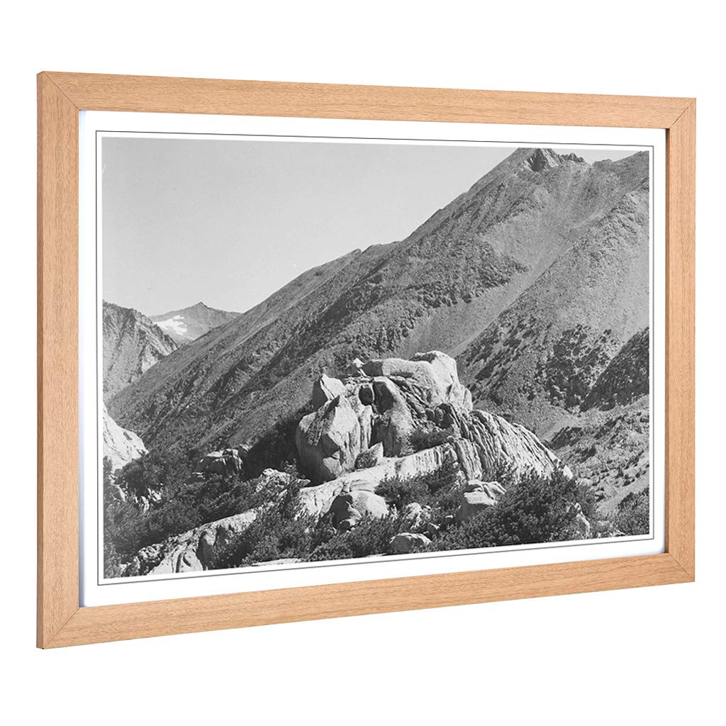 Big Box Art Framed Print of Ansel Adams Kings Canyon California Design | Wall Art Picture | Home Decor for Kitchen, Living Room, Bedroom, Hallway, Oak, A2 / 24.5x18 Inch / 62x45cm