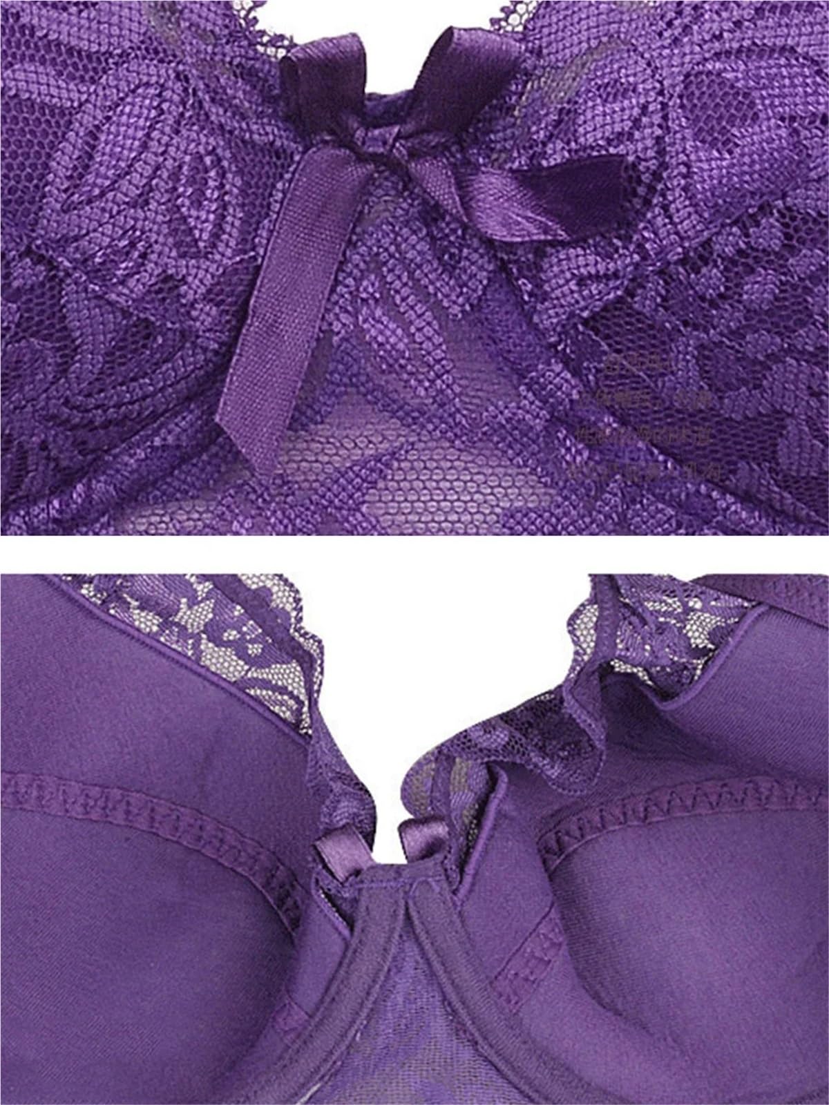 Sujetador Mujer Sujetador Push up con Aros y Encaje for Mujer, Tallas Grandes 75-105BCD, Ropa Interior Fina, lencería íntima for(Light Blue,100D)
