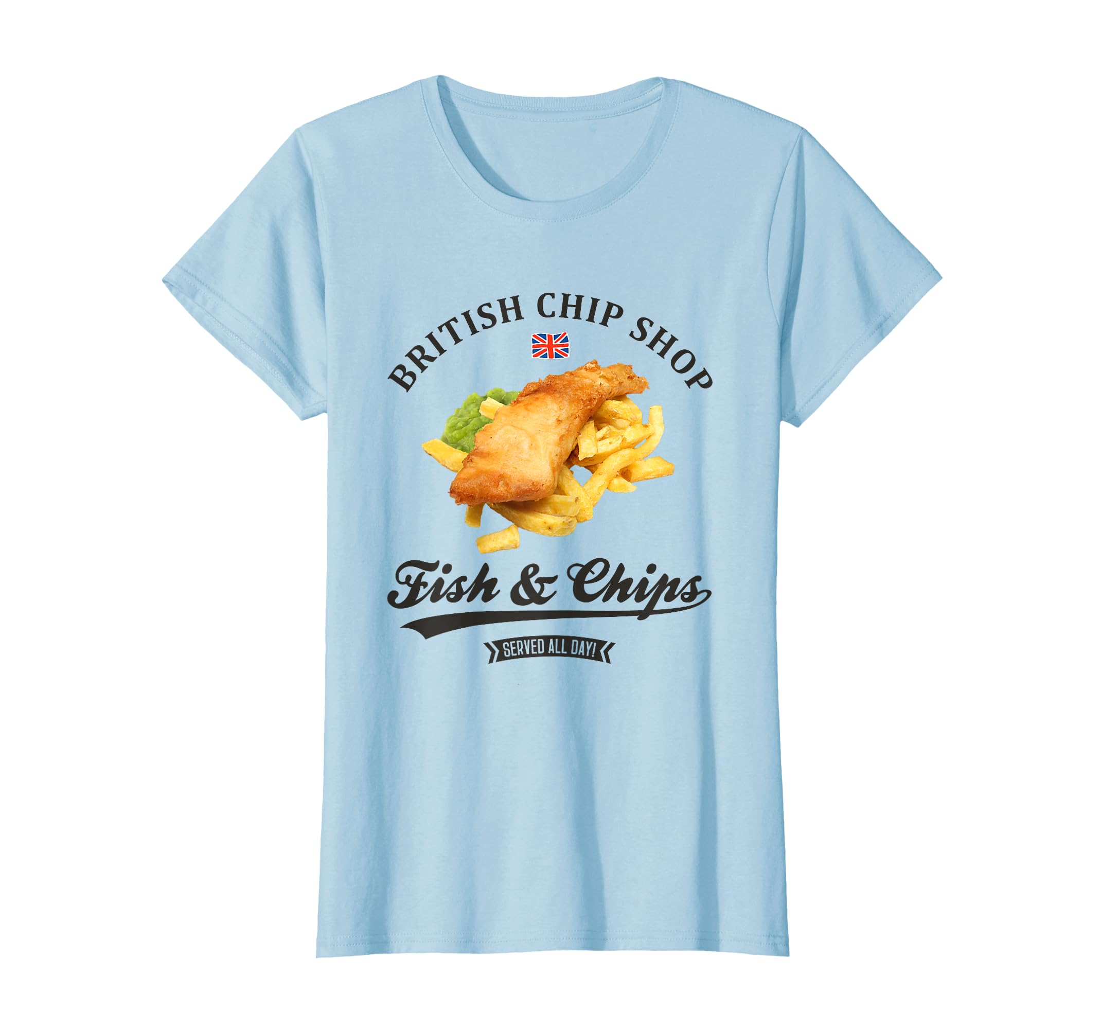 Fish and Chips Shop T-Shirt : Amazon.co.uk: Fashion