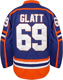 Men's Doug #69 The Thug Glatt Halifax Highlanders Ice Hockey Jersey Blue S-XXX