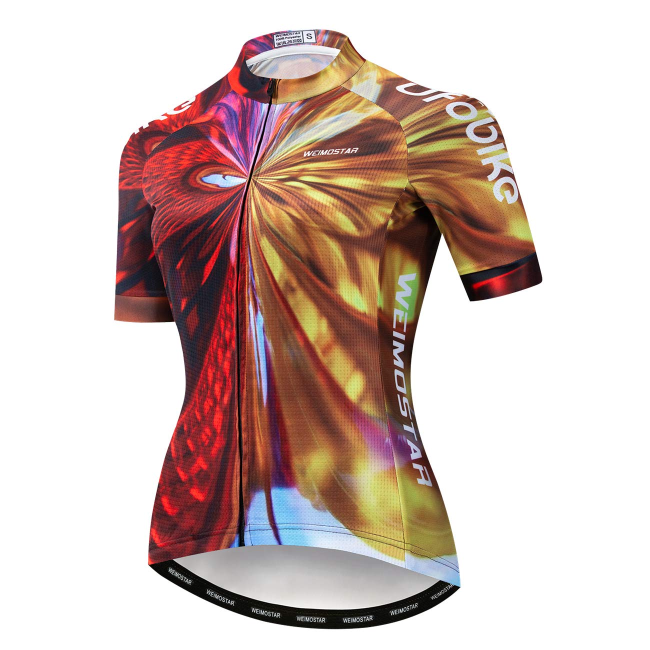 weimostar Fahrrad-Trikot für Damen, Mountainbike-Kleidung, Sommer-Rad-Top, kurzärmlig, MTB-Jersey, schnelltrocknend