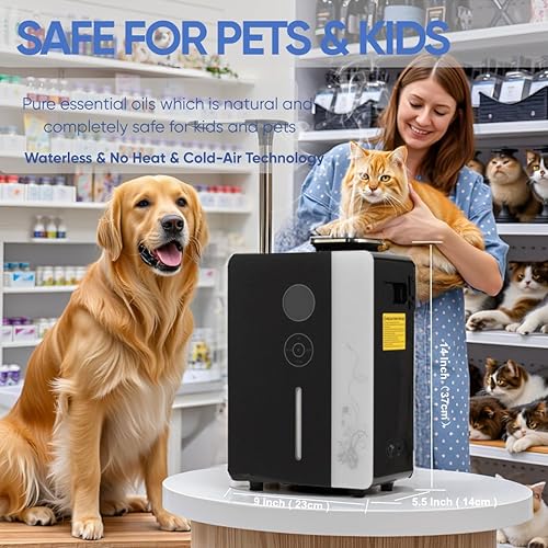 Miniatura 3 de Máquina de aroma de aire Kevinleo HVAC para área de 3500 a 7500 pies cuadrados potente aroma control de aplicación WiFi soporte técnico en línea