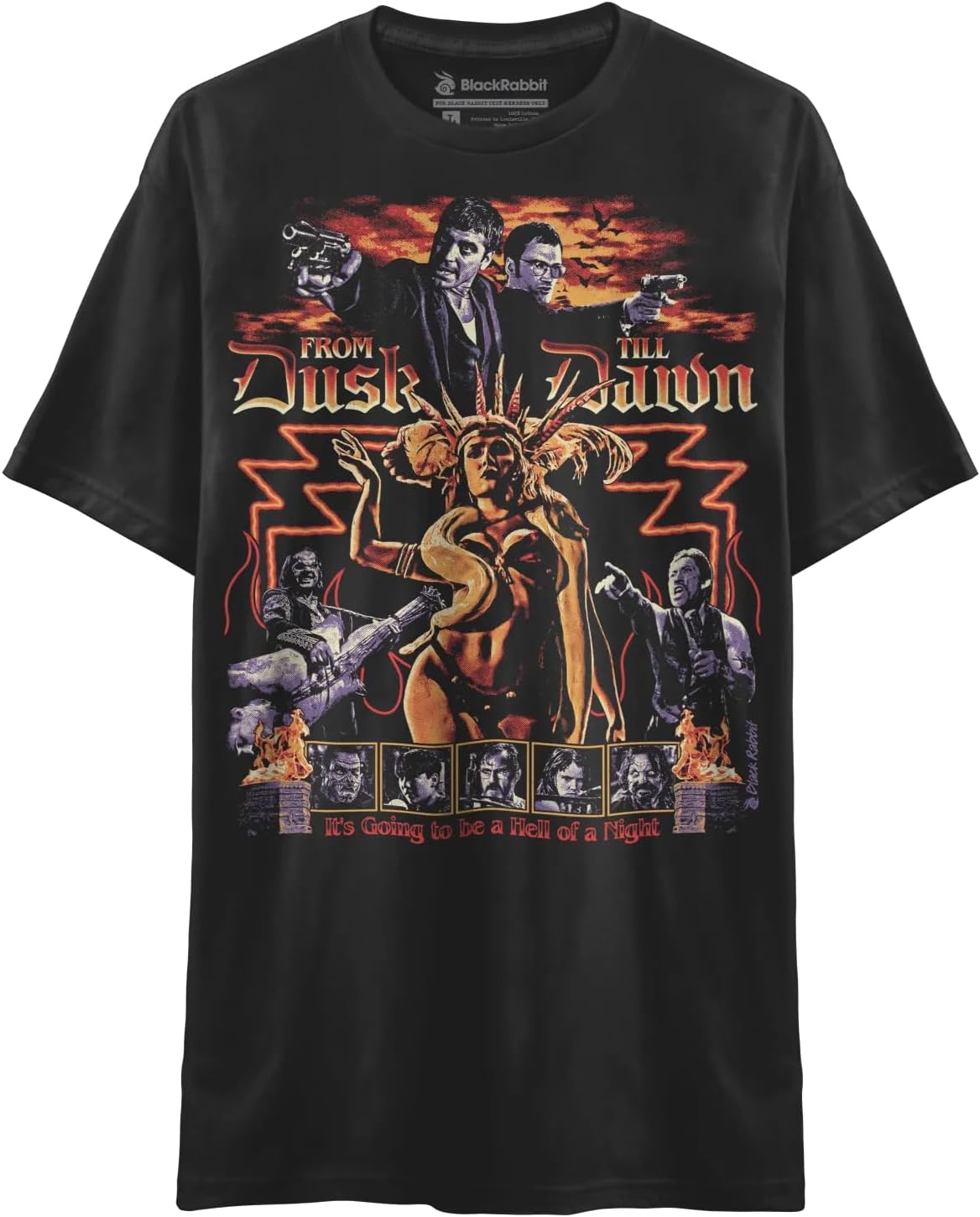 Black Rabbit from Dusk Till Dawn 90s Horror Retro Vintage Unisex Classic T-Shirt