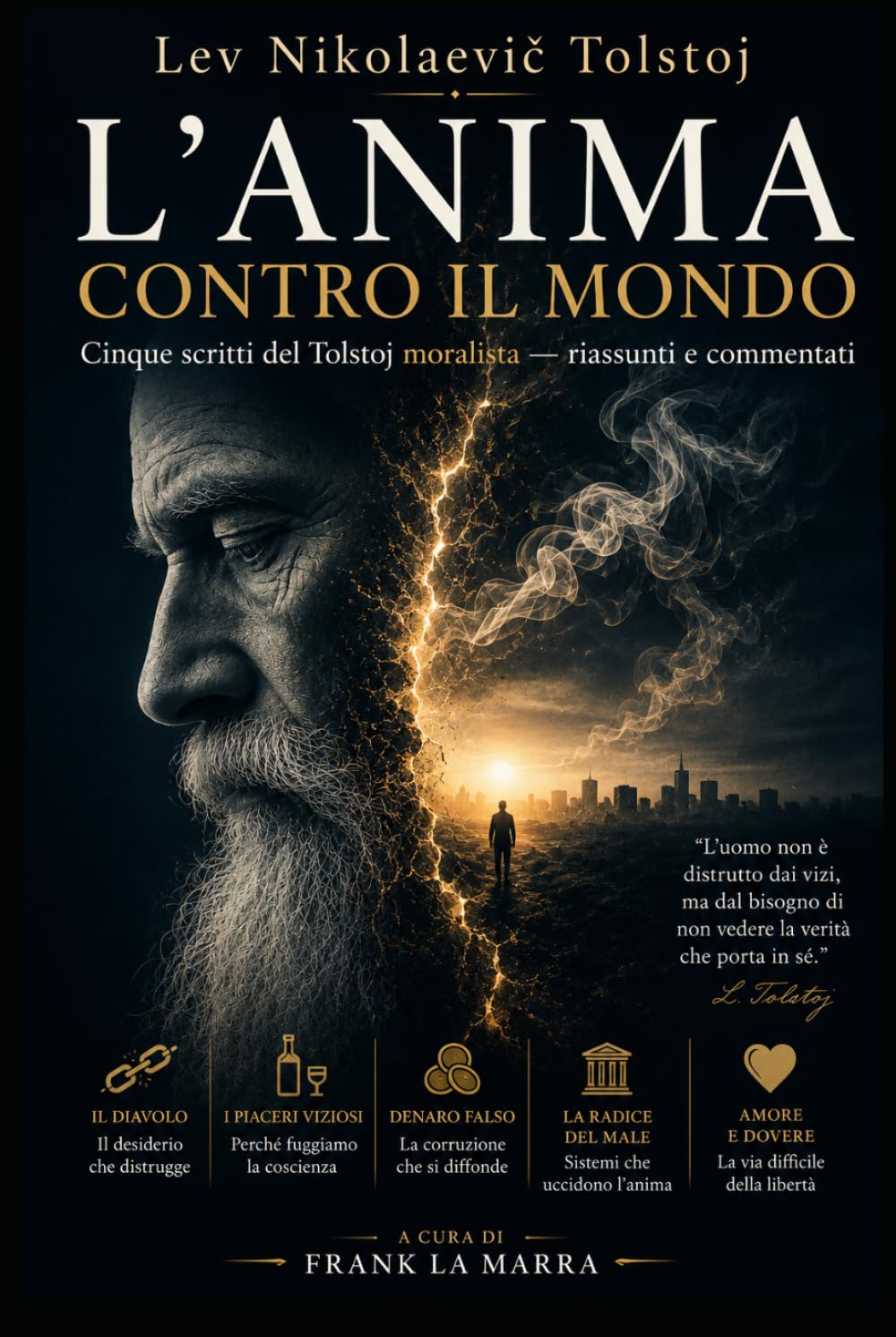 L'ANIMA CONTRO IL MONDO: Cinque scritti del Tolstoj moralista — riassunti e commentati
