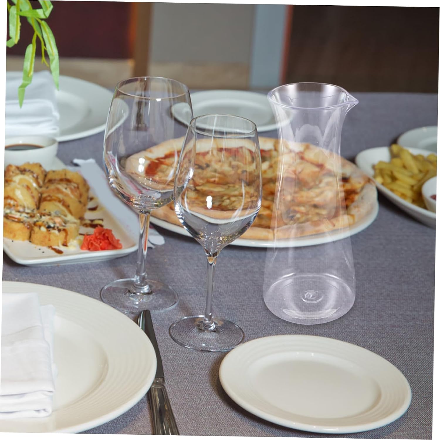Acrylic Wine Carafe Decanter for Beverage Serving