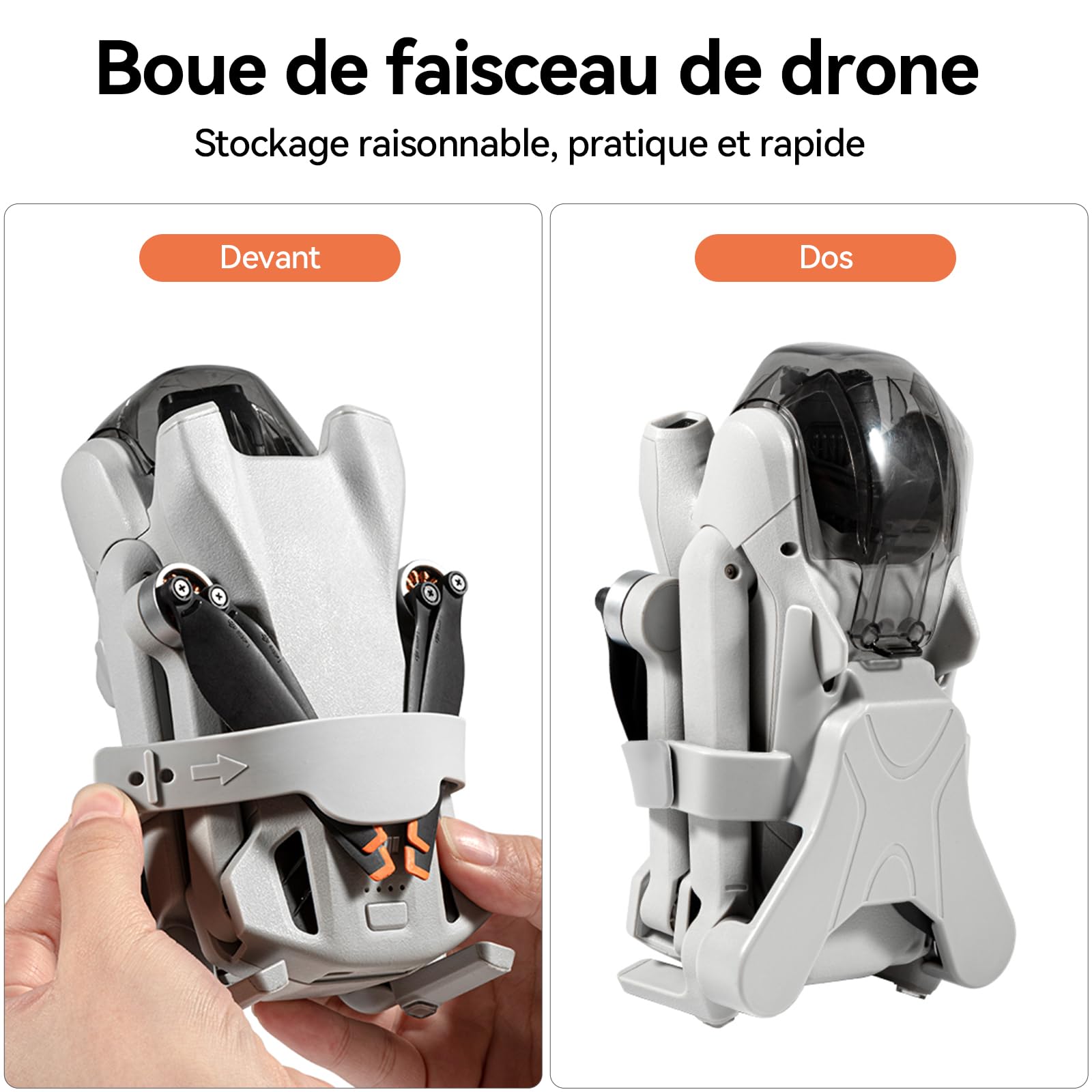 Kit Accessoires DJI Mini 3 - Sac Transport, Cache Anti-Lumière, Protecteur Anti-Collision, Support Hélices Et Plateforme Atterrissage