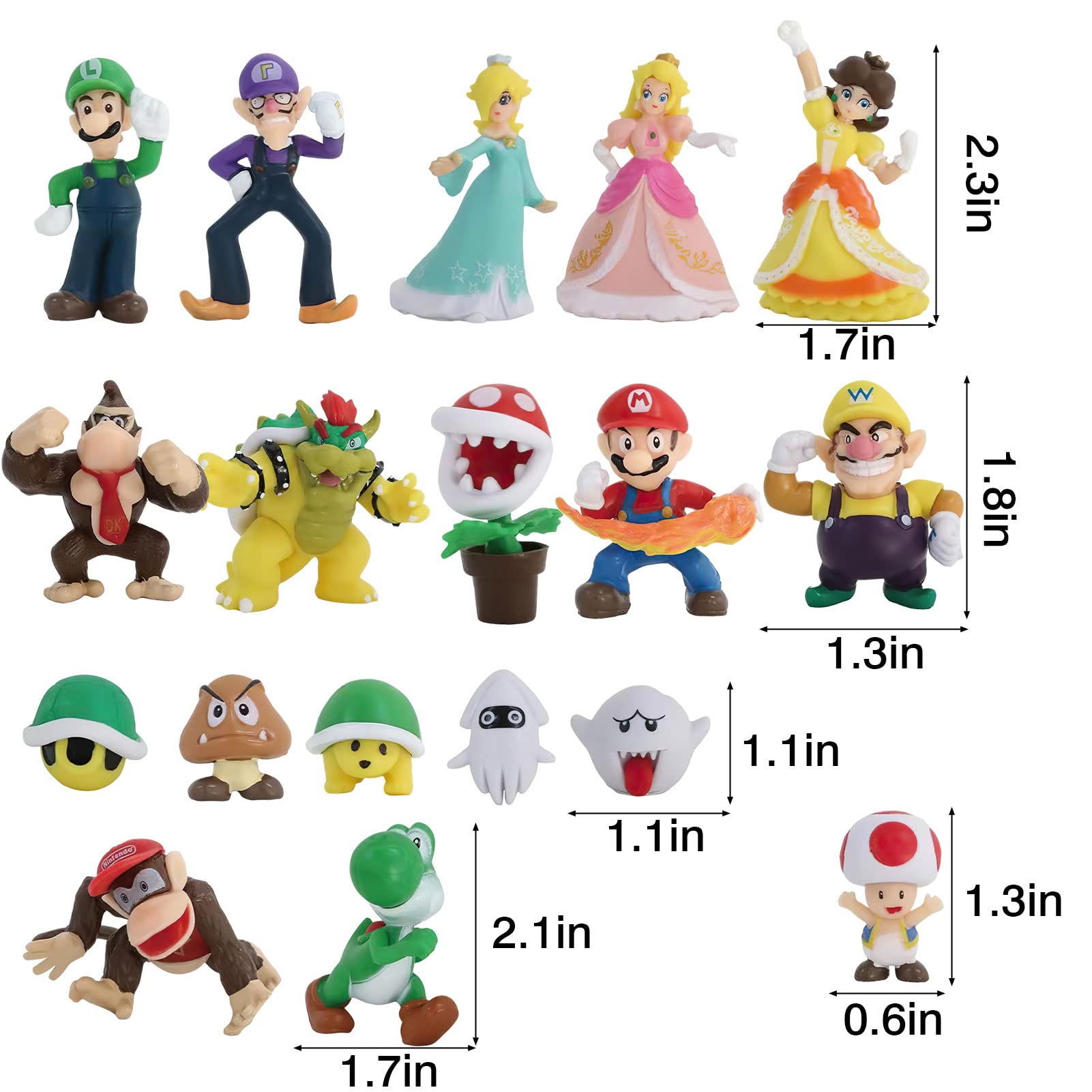 マリオフィギュアセット Amazon.co.jp: UKALOU スーパーマリオフィギュア 18個 おもちゃの