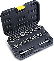 Vista 1 de Juego de 18 herramientas extractoras de pernos y tuercas de impacto, juego de herramientas extractoras de pernos, removedor de tuercas peladas