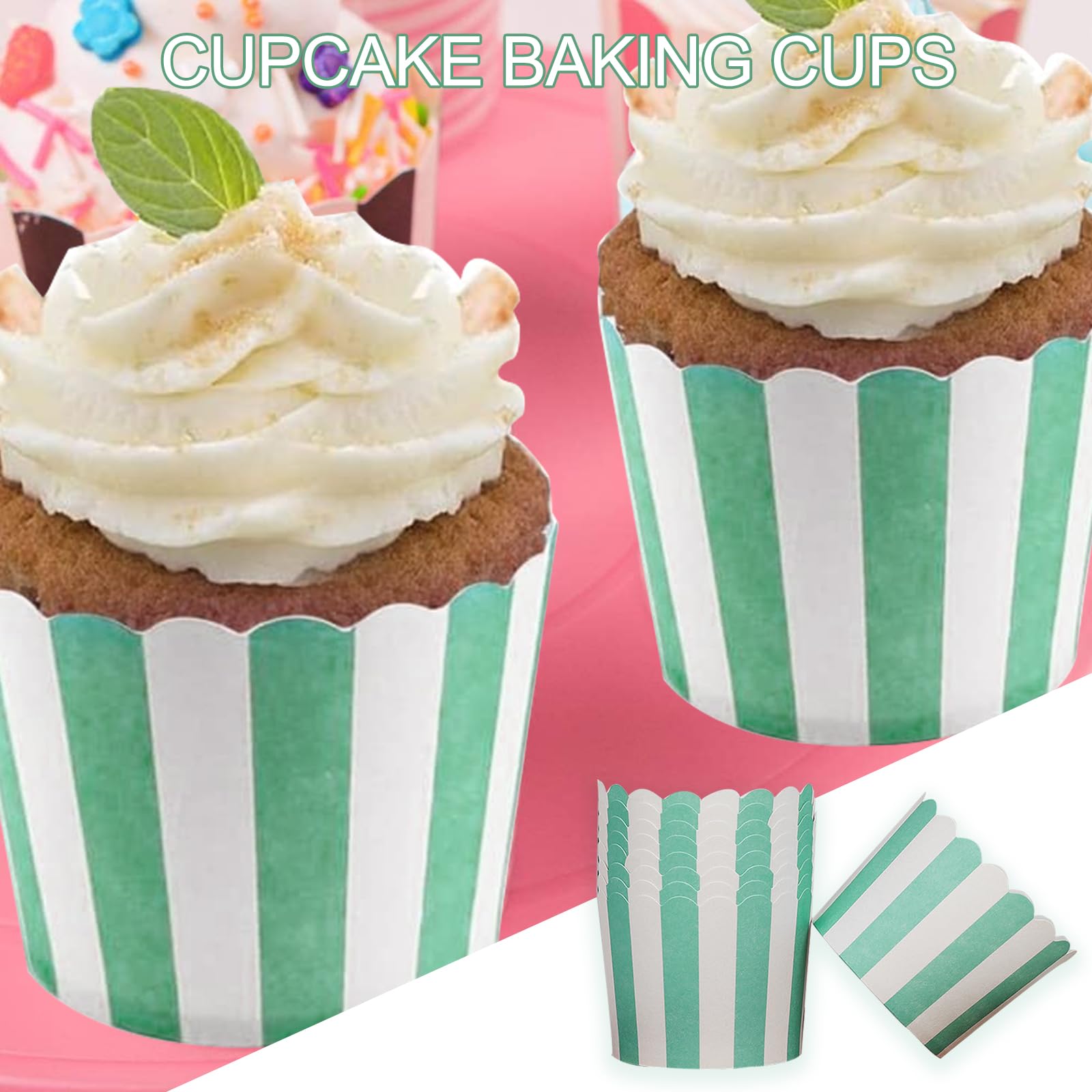 Pirottini Di Carta Per Muffin Katbite - 150 Pezzi, Bianchi, Per Feste - Foto 4