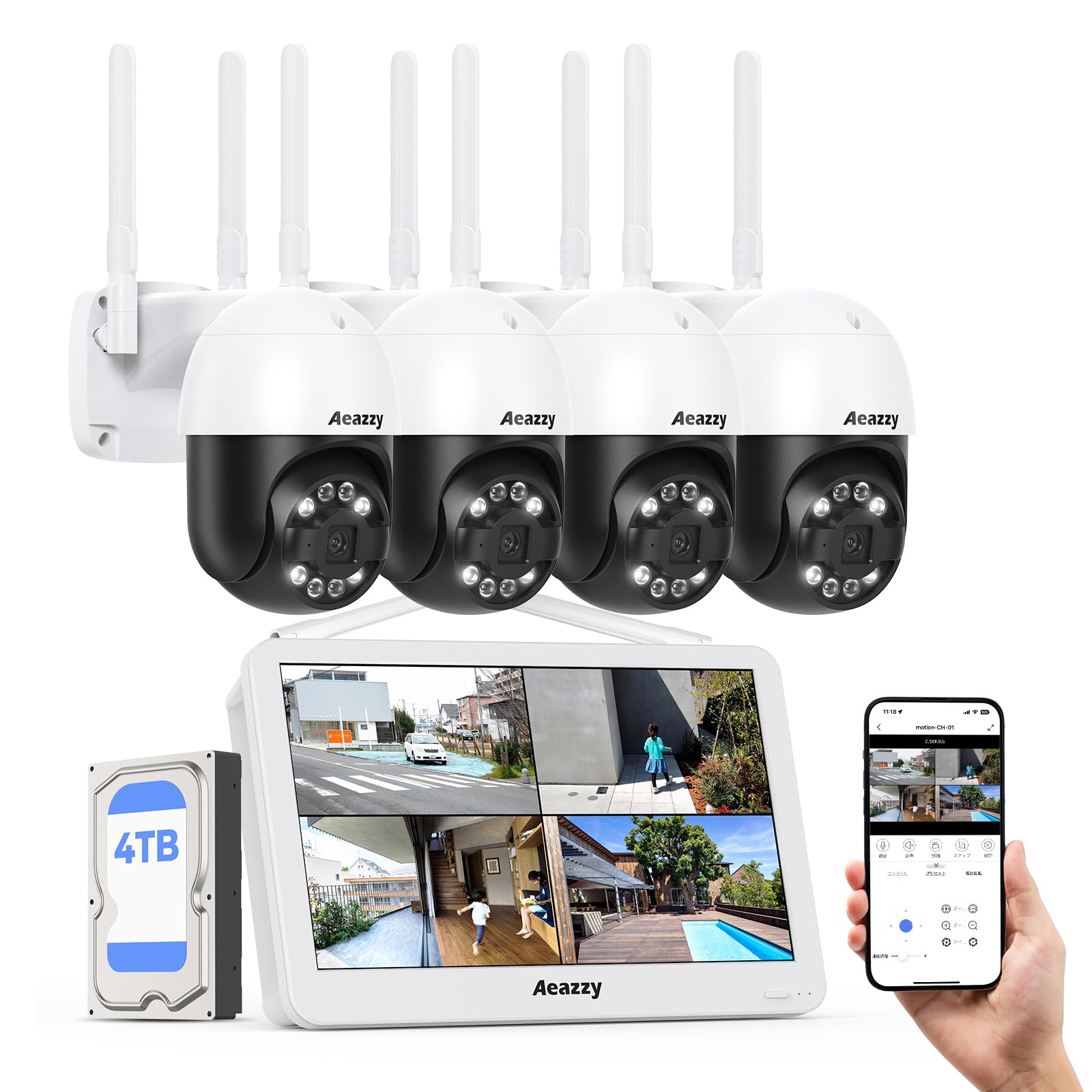 WiFiバッテリーカメラ 5台セット WiFiバッテリーカメラ 5台セット