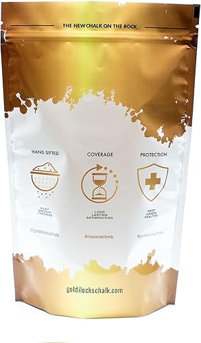 Miniatura 3 de Goldilocks - Tiza gruesa para escalada en roca, crossfit, entrenamiento de pesas, gimnasia y más, blanco, rosa y piedra