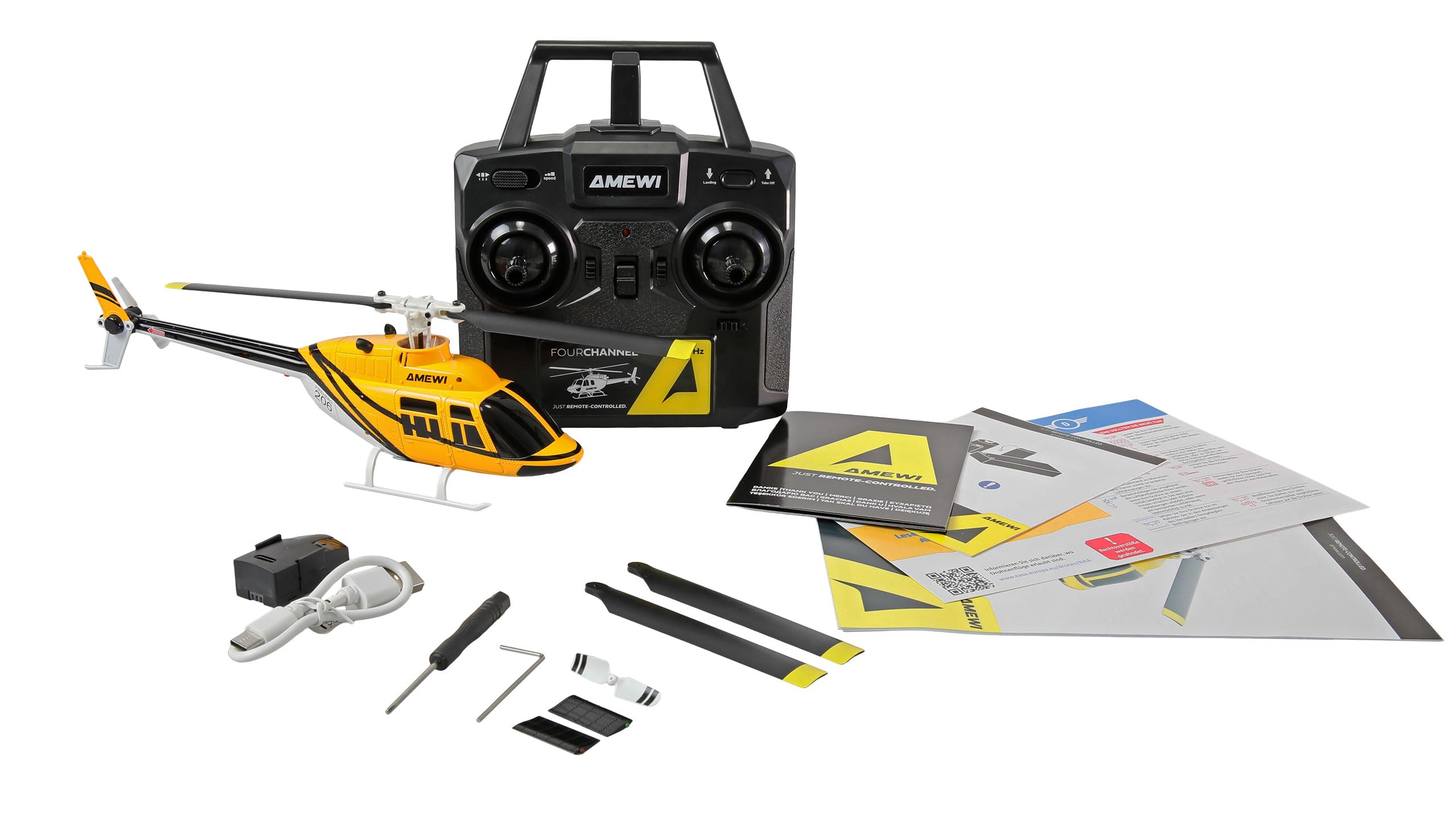 RC Helikopter Bell 206 Jet Ranger Helikopter 4-Kanal 6G RTF