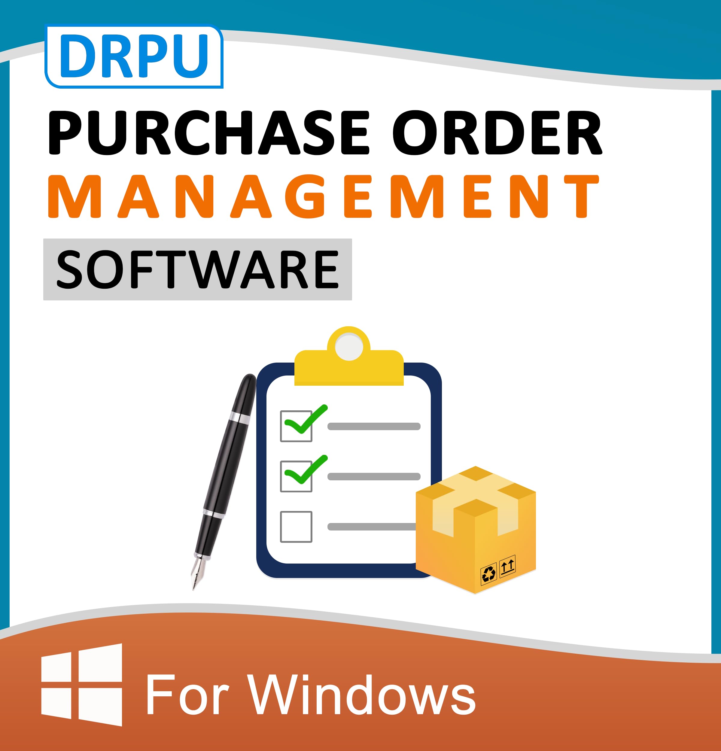 DRPU Purchase Order Software Standard Edition ( 1 PC LICENSE ), Software Download License Card, Compatible with Windows