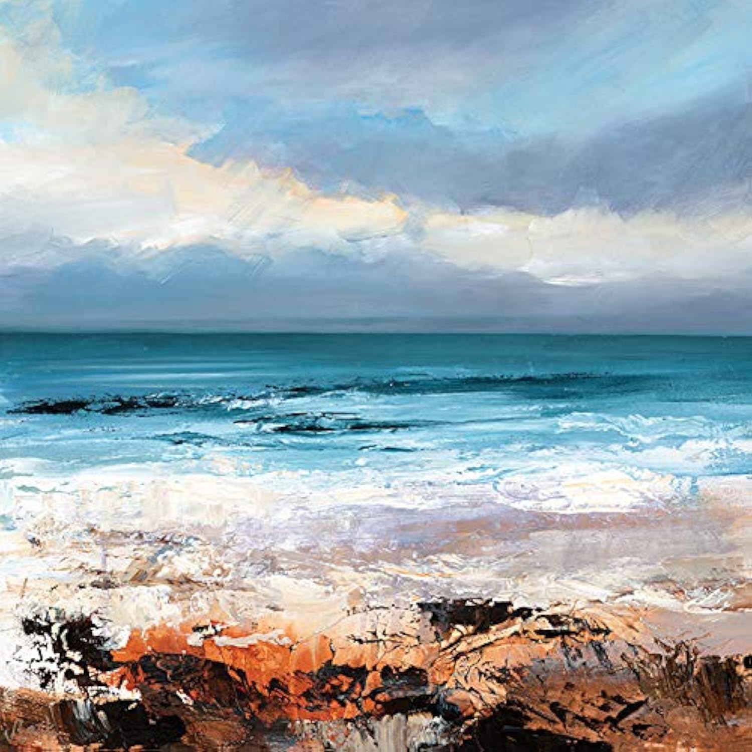 The Art Group Joanne Last (Sea Surge) 40 x 40cm Canvas Print
