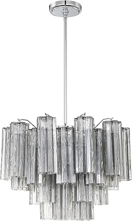 Crystorama Addis 6 Light Polished Chrome Chandelier