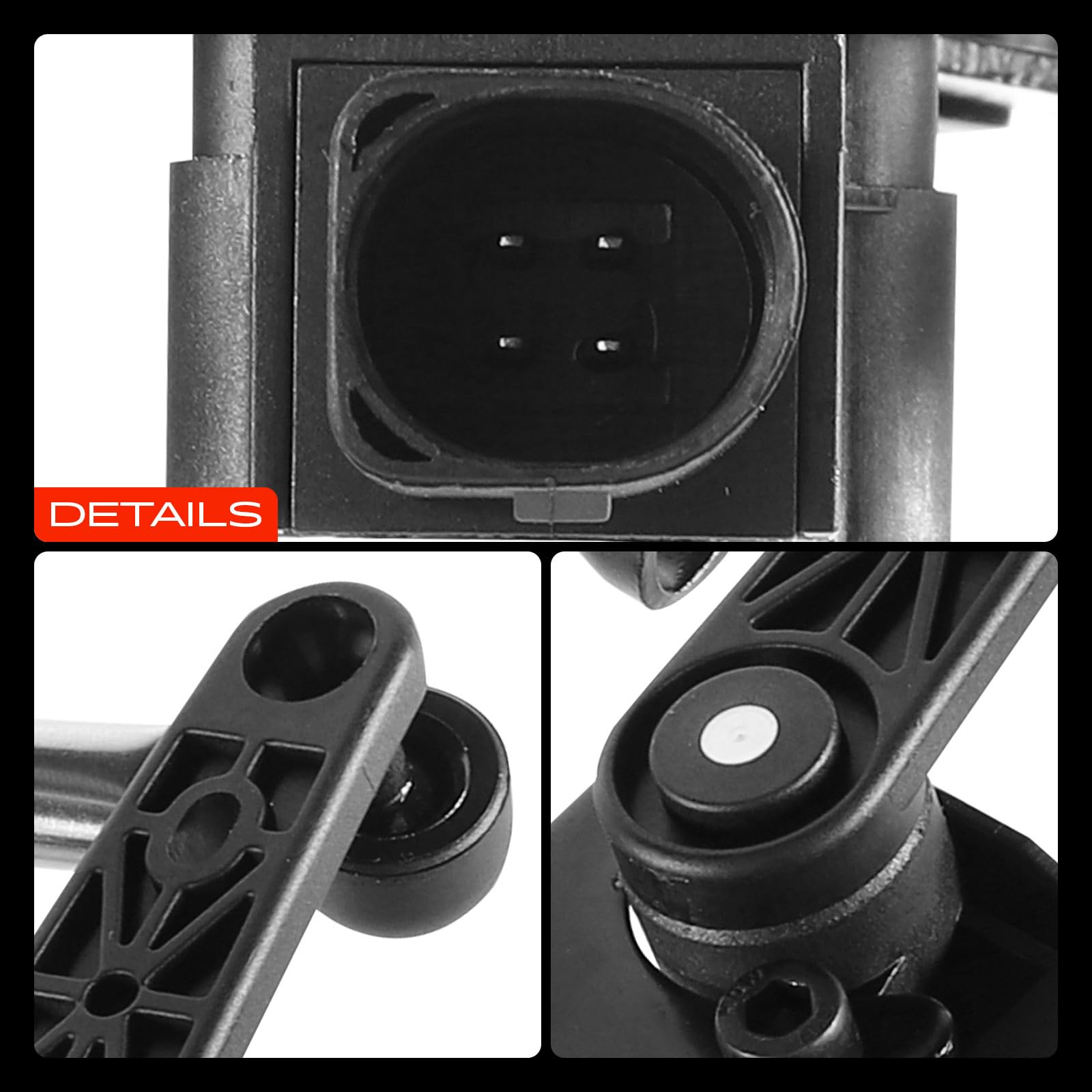 Frankberg 1x Niveausensor Hinten Links Kompatibel mit A3 Q3 TT Altea Octavia II CC Golf V P-a-s-s-a-t T-i-g-u-a-n 1.4L-3.6L 2003-2021