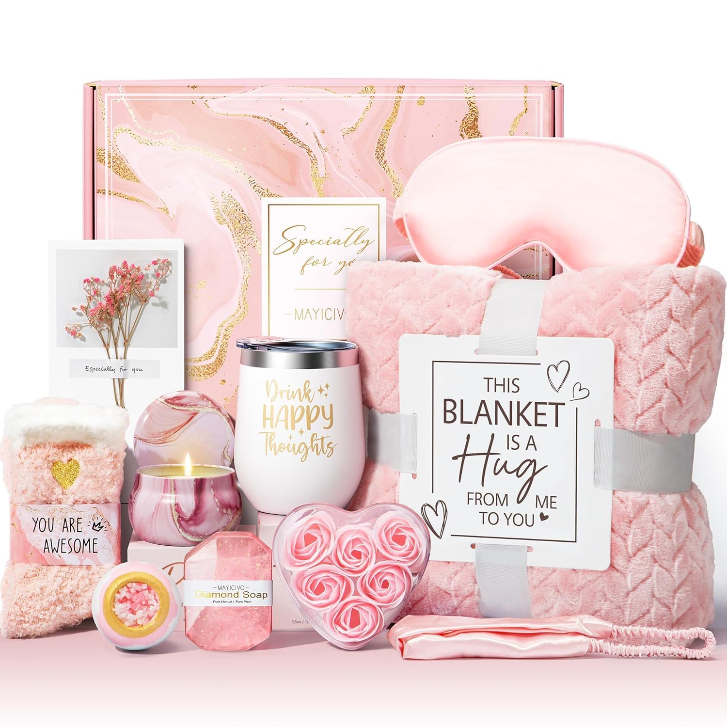 Set di cestini regalo per donne, benessere e cura fai da te, regalo di compleanno ispiratore per mamma, nonna, sorella, amici